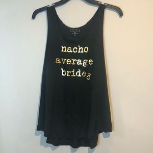 Nacho Average Bride Tank Sz XL